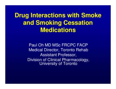Microsoft PowerPoint - Dr. Oh - smoke and drug interactions (color).ppt [Compatibility Mode]