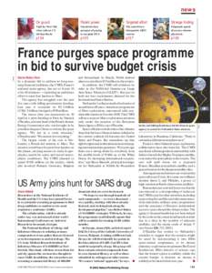 CNES / French space program / Human spaceflight / NetLander / Aurora programme / International Space Station / Ariane 5 / Exploration of Mars / Spaceflight / European Space Agency / Space policy