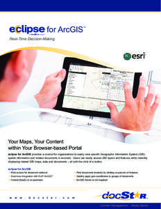 for ArcGIS  ™ Real-Time Decision-Making