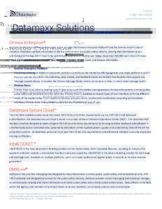 ContactCRIME www.Datamaxx.com Datamaxx Solutions Omnixx Enterprise®