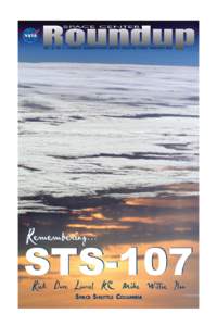 VOL. 42 NO. 2 LYNDON B. JOHNSON SPACE CENTER HOUSTON, TEXAS FEBRUARY[removed]Remembering... STS-107 Rick Dave Laurel KC Mike Willie Ilan