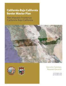 California-Baja California Border Master Plan Plan Maestro Fronterizo California-Baja California  Executive Summary