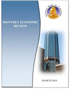 MARCHDate] MONTHLY ECONOMIC REVIEW  TABLE OF CONTENTS