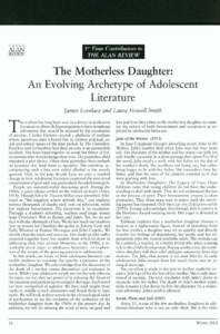 ALAN v29n2 - The Motherless Daughter: An Evolving Archetype of Adolescent Literature