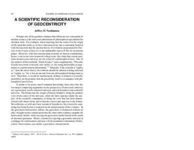 Scientific Reconsideration of geocentricity.doc