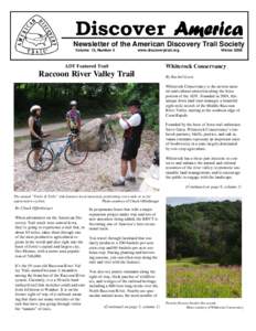 Discover America Newsletter of the American Discovery Trail Society Volume 13, Number 4 www.discoverytrail.org