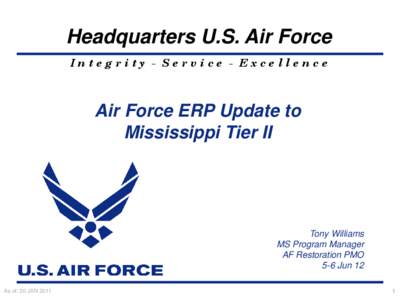 Headquarters U.S. Air Force Integrity - Service - Excellence
