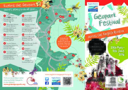 Explore the Geopark,  BABBACOMBE there’s plenty to do all year...