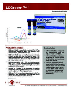 LCGreen® Plus+ Information Sheet Product Information  Directions for Use: