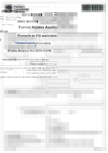 DH1014 - GIPA Formal Access Application