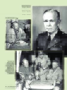General of the Army George C. Marshall Photographs: U.S. Army  Then-MG Alexander M. Patch