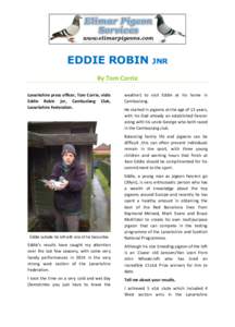 EDDIE ROBIN  JNR By Tom Corrie Lanarkshire press officer, Tom Corrie, visits