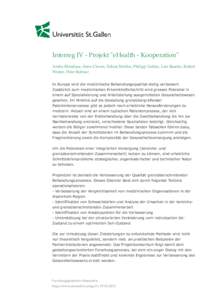 Interreg IV - Projekt 