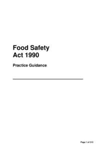 Food Safety Act 1990 Practice Guidance Page 1 of 213