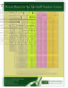 Room Rates for the Marshall Student Center Room Number Room  Student Organization