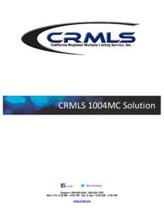 ™  CRMLS 1004MC Solution /crmls