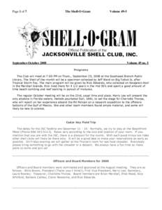 Page 1 of 7  The Shell-O-Gram September-October 2008