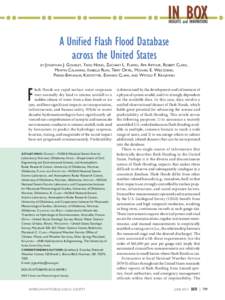 A Unified Flash Flood Database across the United States by Jonathan J. Gourley, Yang Hong, Z achary L. Flamig, Ami Arthur, Robert Clark, Martin Calianno, Isabelle Ruin, Terry Ortel, Michael E. Wieczorek,