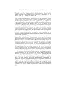 Plekos 8,2006,19–23 – http://www.plekos.uni-muenchen.de/2006/r-lotz.pdf  19 Almuth Lotz: Der Magiekonflikt in der Sp¨atantike. Bonn: HabeltHabelts Dissertationsdrucke. Reihe Alte Geschichte 48). X,