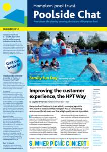 hampton pool trust  Poolside Chat News from the charity securing the future of Hampton Pool  SUMMER 2012