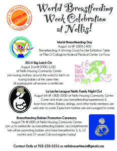 World Breastfeeding Week Celebration at Nellis! World Breastfeeding Day August 1st @ [removed]Breastfeeding: A Winning Goal...For Life! Exhibition Table