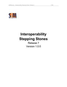 SIMAlliance - Interoperability Stepping Stones Release 7  Interoperability Stepping Stones Release 7 Version 1.0.0