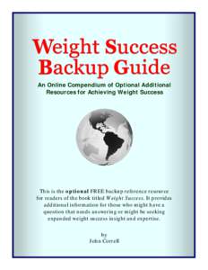 Weight Success Backup Guide