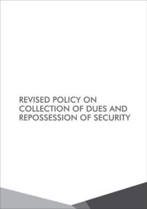20-Policy on Collection of Dues and Repossession of Security