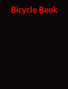 Bicycle Book  ­Bicycle Book This book belongs to Name Address