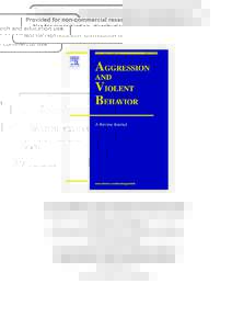 Behavior / Psychology / Academia / Criminology / Dispute resolution / Crime / Aggression / Abuse / Research on the effects of violence in mass media / Priming / Video game controversies / Violence