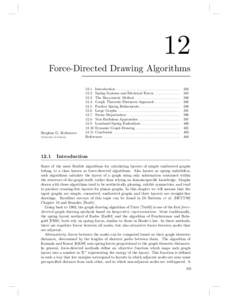 12 Force-Directed Drawing Algorithms Stephen G. Kobourov University of Arizona