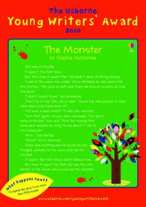 The Usborne  Young Writers’ AwardThe Monster