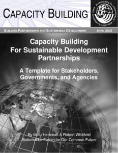 CAPACITY BUILDING BUILDING PARTNERSHIPS FOR  SUSTAINABLE DEVELOPMENT