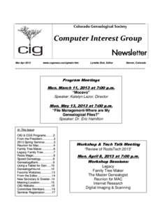 Microsoft Word - CIG Newsletter MarApr13.doc