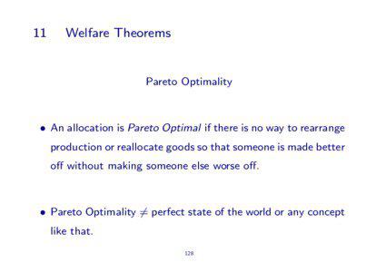 11  Welfare Theorems