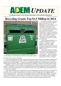 UPDATE The official newsletter of the Alabama Department of Environmental Management October 1, 2014 Volume VII, Number 4