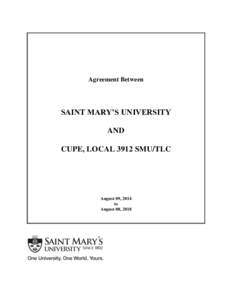 Saint Mary’s University Proposal For An