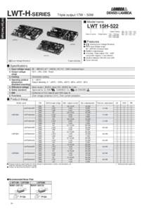 LWT-H-SERIES  Triple output 17W ~ 50W Unit Type Power Supply