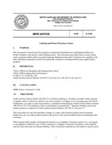 Microbiological Sampling Frame Update