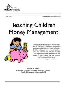 JulyFL/Finance&Economics/2009-03pr Teaching Children Money Management