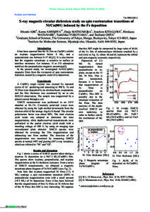 Photon Factory Activity Report 2002 #20 Part BSurface and Interface 7A/2001G013  X-ray magnetic circular dichroism study on spin reorientation transitions of