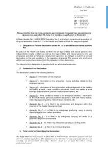 Microsoft Word - Legal Alert - Regulation on Annual Health and Safety at Work Declaration-en.doc