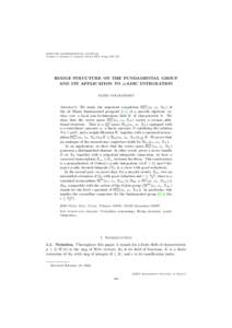 MOSCOW MATHEMATICAL JOURNAL Volume 3, Number 1, January–March 2003, Pages 205–247 HODGE STRUCTURE ON THE FUNDAMENTAL GROUP AND ITS APPLICATION TO p-ADIC INTEGRATION VADIM VOLOGODSKY