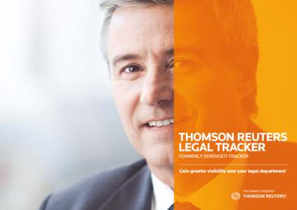 Gain greater visibility over your legal department  Thomson Reuters Legal Tracker is a legal department management system that features powerful matter management, e-billing and reporting functionality. Suitable for dep