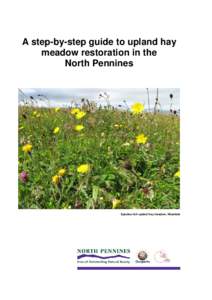 Step by step guide to upland hay meadow restoration in the North Pennines