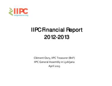 IIPC Financial Report[removed]