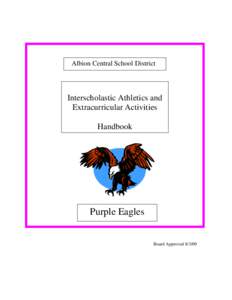 Albion Central School District  Interscholastic Athletics and Extracurricular Activities Handbook