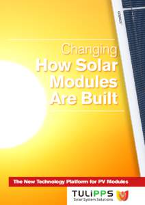 Changing  How Solar Modules Are Built