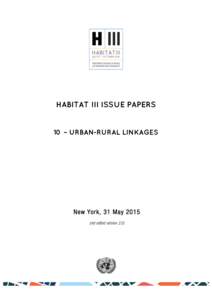 Microsoft Word - 10 Habitat III Issue Paper 10_Urban-Rural Linkages.docx