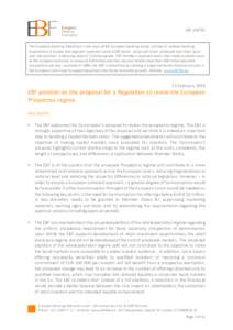EBF_018792 - 2nd Draft EBF position on the proposal for a Regulation to revise the European Prospectus regime.docx